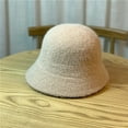 thumbnail image 6 of CoCopeaunts Plain Color Bucket Hat for Men Soft Comfort Wool Women Bucket Cap Casual All-Match Costume Accessory Winter Hats, 6 of 8