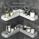 thumbnail image 2 of Bathroom Revolving Rack Wall-Mounted Toilet Washstand Kitchen Wall Storage Rack Bathroom Accessories WC Organizer Grey, 2 of 5