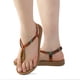 thumbnail image 2 of Sandalias sin cordones con correa en T tribal Boho para mujer - ¡Pase a la comodidad y el estilo!, 2 of 4