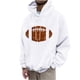 thumbnail image 2 of Sudadera con capucha para hombre, estilo casual, con cuello redondo, estampado, manga larga, blusa de poliéster, 2 of 6