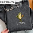 thumbnail image 3 of I Could Be Meaner But Jesus Said No Embroidered Gildan Shirt, Funny Frog Christian Sweatshirt Gift, 3 of 6