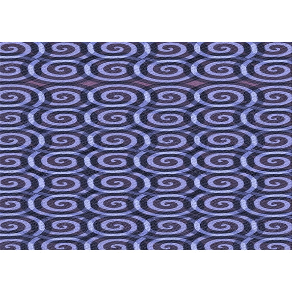 Ahgly Company Indoor Rectangle Patterned Blue Whale Blue Area Rugs, 6' x 9'