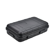 Outdoor Box Multi-Purpose  Tool Storage Box Large Survival Kit Holder Box Shockproof Waterproof Seal Case (Black)