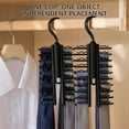 thumbnail image 4 of COFEST Multifunctional Storage Rack for Home, Hanging Tie and Belt Organizer, Space-Saving Clothes Rack with Hooks, Wall-Mounted Scarf and Tie Holder black, 4 of 8
