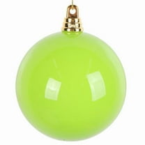 Vickerman MT250373W 3 in. Enamel Ball Ornament, Lime - 12 per Bag