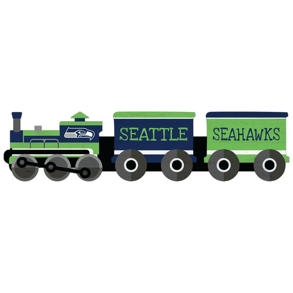 Seattle Seahawks 6'' x 24'' Train Cutout Sign