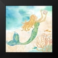 thumbnail image 2 of Coulter, Cynthia 15x15 Black Modern Framed Museum Art Print Titled - Sea Splash Mermaid I, 2 of 5