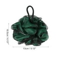 thumbnail image 4 of Unique Bargains 1 Pc Bath Shower Loofah Sponge Body Puffs for Bathroom Shower 4.13"x5.12" Green, 4 of 6