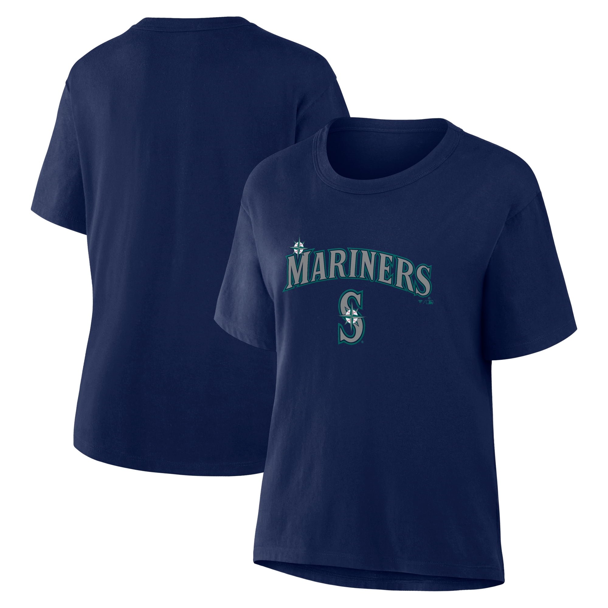 Women's Fanatics Navy Seattle Mariners Lockup Legacy T-Shirt