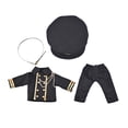 thumbnail image 2 of Muñeca con traje uniforme para muñeca Perfecl accesorios de uniforme hechos a mano suave y elegante Negro, 2 of 8