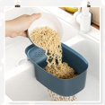 thumbnail image 4 of KAIYANG piezas de cubo de basura para fregadero y verduras de cocina, escurridor, esponja de jabón (azul), 4 of 5