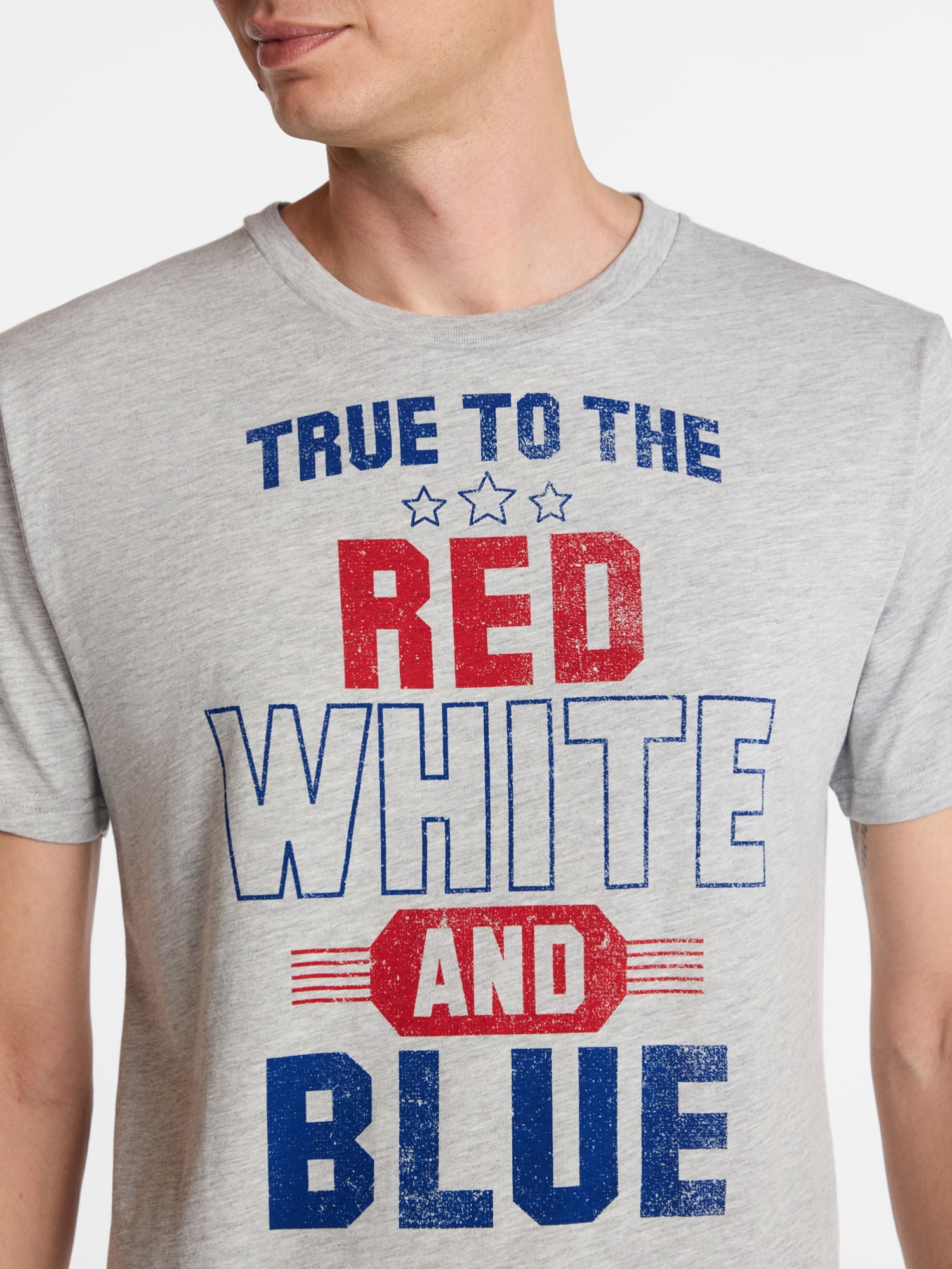 Americana Men's and Big Men's True Colors Graphic Tee Shirt from Way to Celebrate, Sizes XS-3XLT