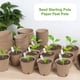 thumbnail image 5 of 130 Macetas de Turba OrgáNica, Maceta de Vivero de 3,15 Pulgadas, Macetas Redondas para PláNtulas de Plantas con Orificios de Drenaje, Iniciador de Semillas, 5 of 8