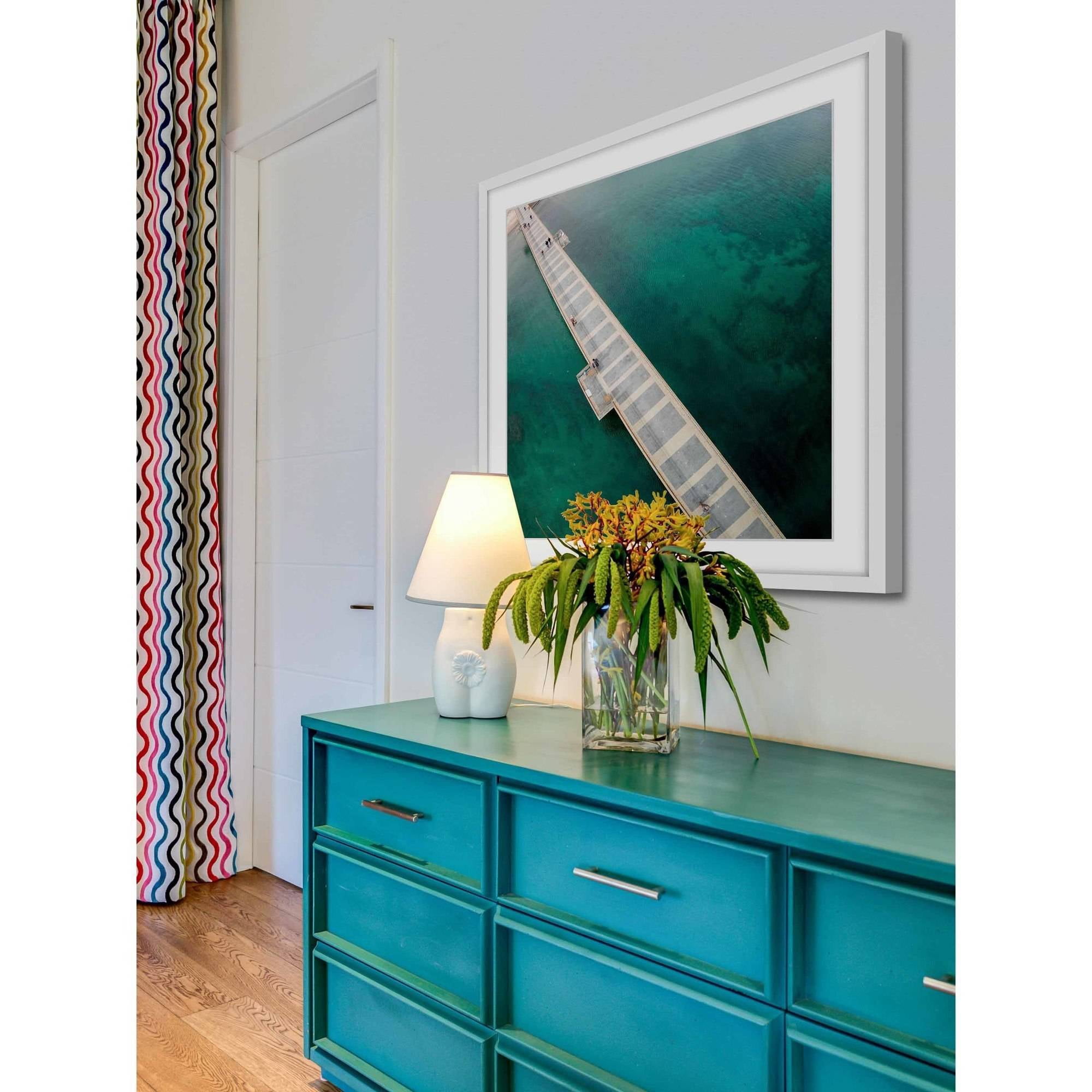 Marmont Hill "Water Walk" By Karolis Janulis Framed Painting Art Print, 12.0" x 1.5"