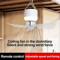 thumbnail image 4 of Mareep Mini Portable Camping Tent Fan with LED Light, Rechargeable Hanging Ceiling Fan for Outdoor Dormitory, 3 Speeds Quiet, 4 of 4