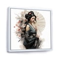 thumbnail image 2 of Designart "Asian Art Geishas beauty VI" Asian Floater Framed Canvas Wall Art, 2 of 7