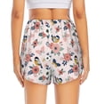 thumbnail image 2 of Lsque Rose Flowers Printed Women's Running Shorts with Liner Pockets,Elastic Quick Dry Workout Athletic Gym Yoga Shorts,Womens High Waist Shorts-XX-Large, 2 of 9
