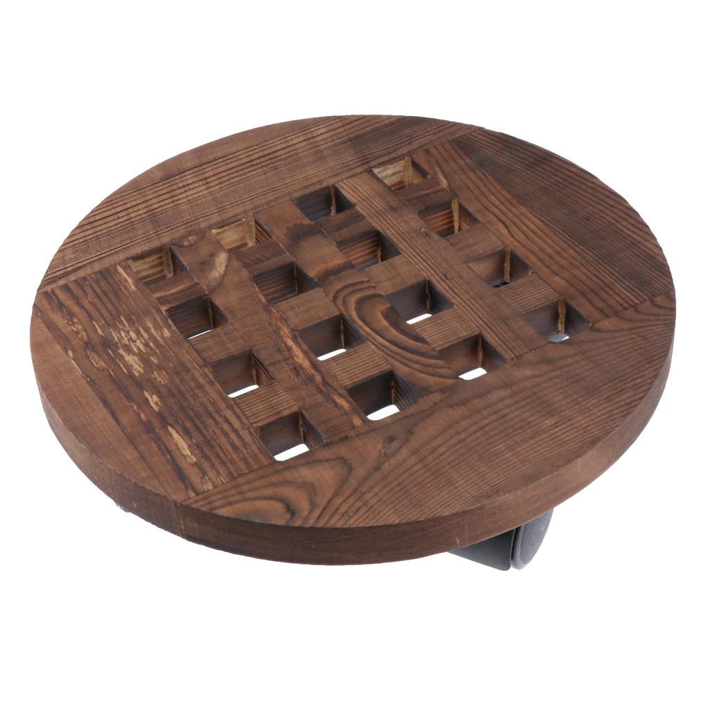 Movable Flower Pot Tray Rolling Flower Pot Base Plant