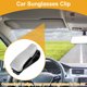 thumbnail image 2 of Clip para gafas de sol en el coche Unique Bargains, soporte universal para gafas de sol en el parasol del coche ABS tono plateado 6.5x2cm 1 Pcs, 2 of 7