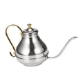 thumbnail image 3 of Hervidor de café de acero inoxidable con cuello de cisne, duradero y estilo clásico plata, 3 of 9