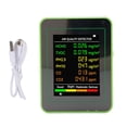 thumbnail image 2 of Monitor De Aire, Detector De Medidores De Del Aire Recargable Portátil Con CO2 TVOC HCHO PM2.5 PM10 Detección, Pantalla Digital LCD De 2.8 Pulgadas, Para El, 2 of 7