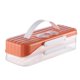 thumbnail image 2 of Caja para donas y galletas, portátil, apilable, multiusos, gran capacidad, para alimentos 2 capas, 2 of 9