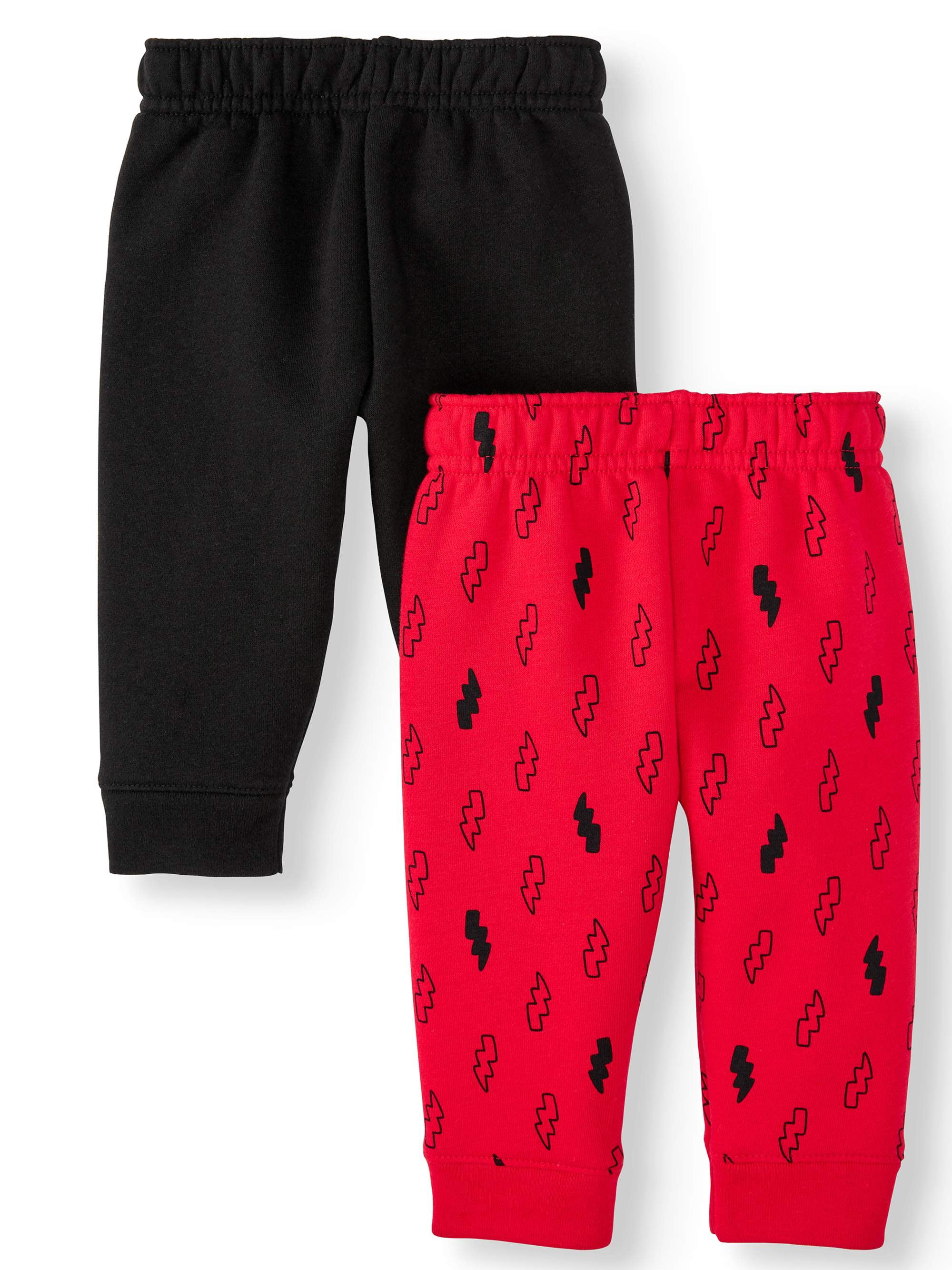 Garanimals Baby Boy Solid & Print Sweatpants, 2pc Multipack