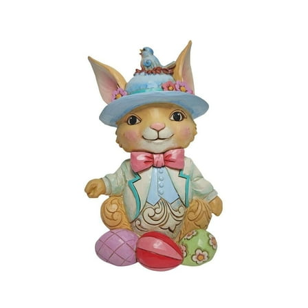 Enesco Jim Shore Heartwood Creek Pint Sized Bunny with Eggs Figurine