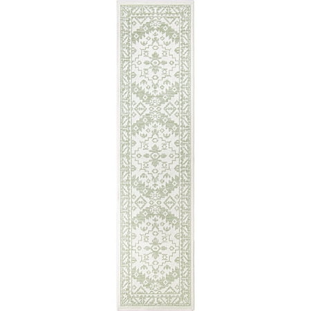 My Texas House Western Tide 2' X 8' Verde Reversible Runner Rug