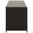 thumbnail image 3 of vidaXL Garden Storage Box Poly Rattan 200x50x60 cm Brown, 3 of 5