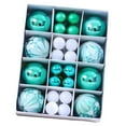 thumbnail image 1 of Juego de 40 Adornos de Bolas de Navidad BLESIY colgantes reutilizables verde, 1 of 8