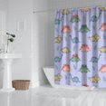 thumbnail image 2 of Purple Background Dinosaur Pattern Shower Curtain 72"x72" ,Bathroom Decorative Shower Curtains Set with 12 Hooks,Modern Waterproof Washable Shower Curtain, 2 of 6