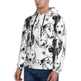 thumbnail image 3 of Haiem Labrador Retriever Dog Patterned Men's Hoodie with Kangaroo Pocket - Ideal Pullover Sweatshirt for Daily Wear, Travel, and Home-4X-Large, 3 of 7