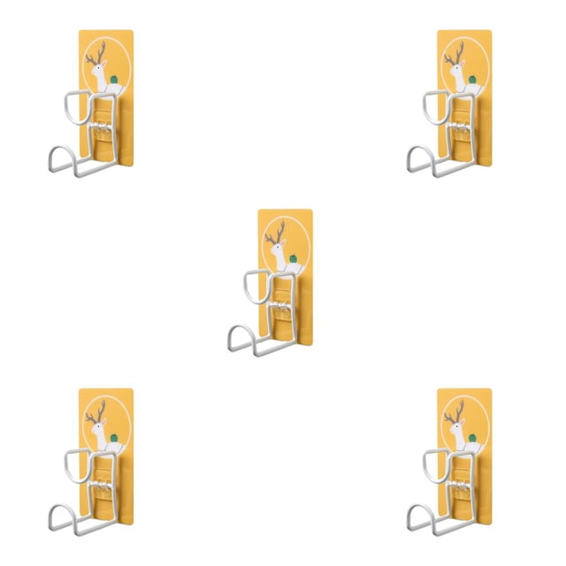 Kearding Gancho de pared para ahorrar espacio, colgador de almacenamiento impermeable plegable, ventosa sin rastro, estante de pared para baño, Animales 4 5Conjunto