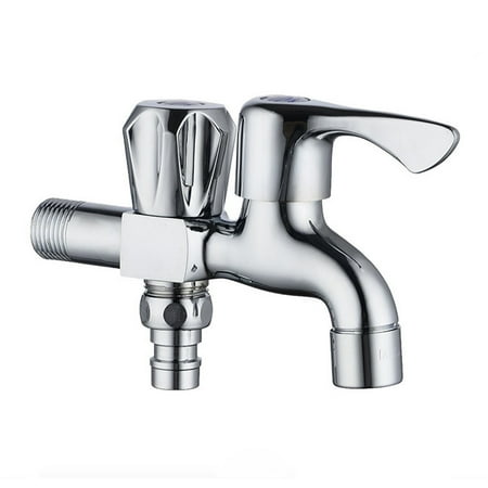 

Multi-function One in Two out Double Head Faucet Washing Machine Kitchen