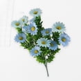 thumbnail image 4 of Clearance Artificial flowers under $1,Artificial Daisies Flowers Silk Cemetery Flower Plastic Memorial Bouquet For Hanging Window Box Home Table Centerpieces Decor, 4 of 7