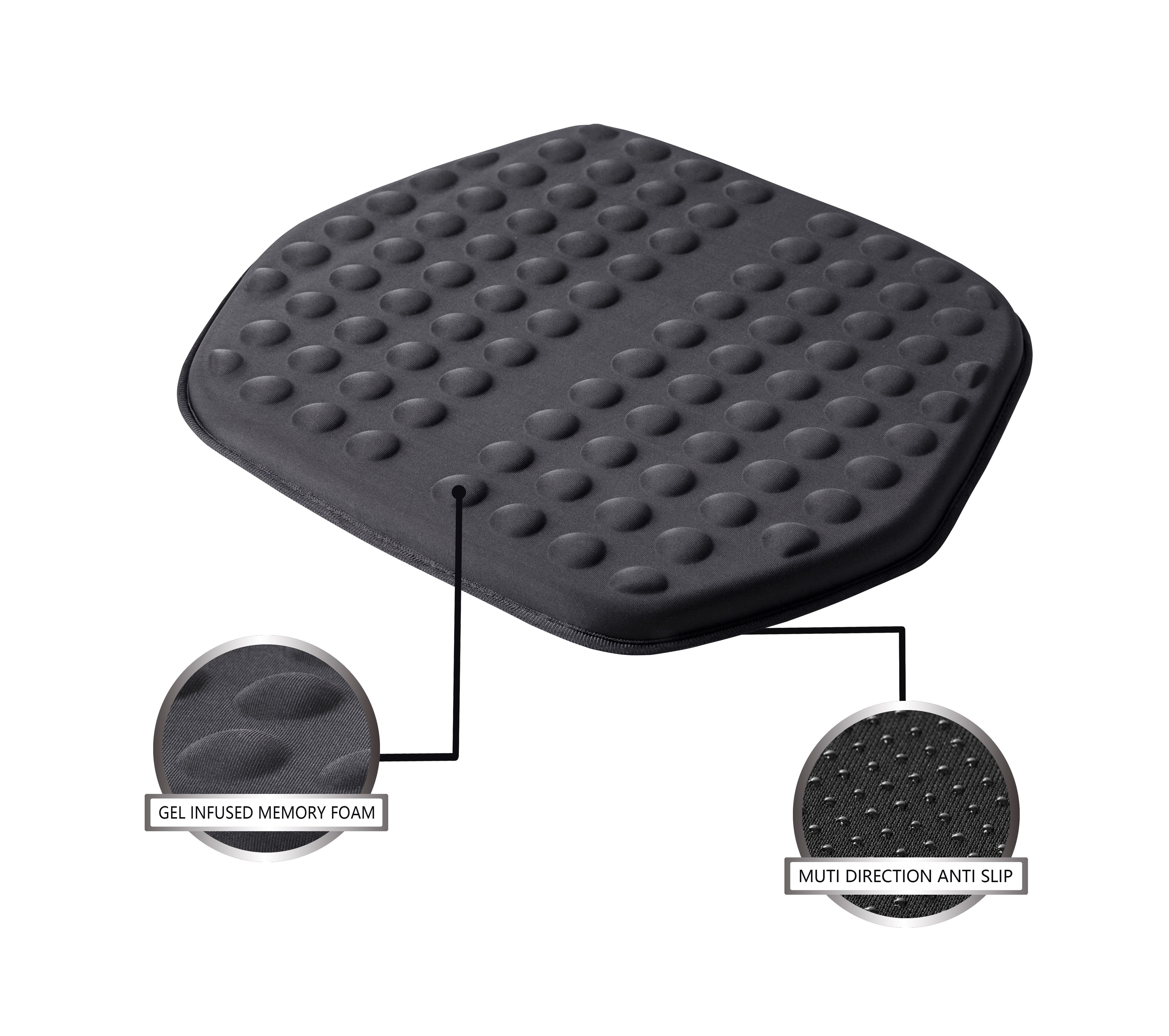 Newest car flexible gel seat cushion with breathable most comfortable  multi-functional high-quality absorption pressure point