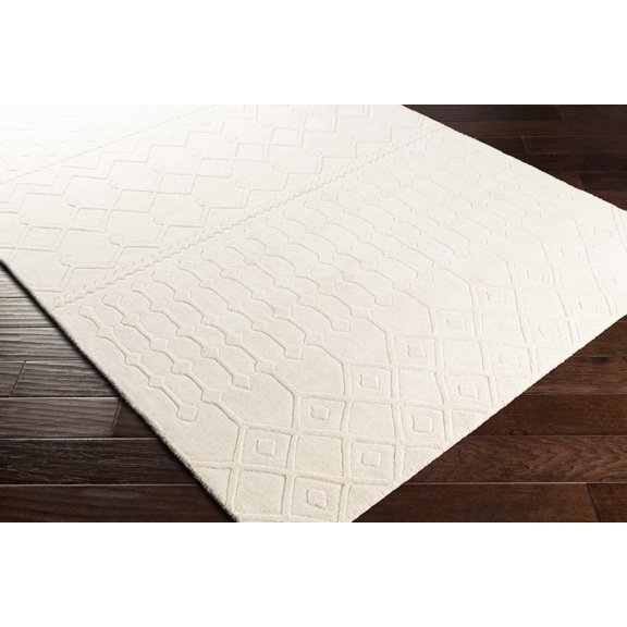 Hauteloom Lesmahagow Wool Living Room, Bedroom Area Rug - Bohemian, Transitional - Beige, Peach - 2' x 3'