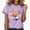 2-Purple, variant on Cozymy Women's Boho Floral Graphic T Shirt Vintage Wildflower Print Crewneck Tees Casual Summer Short Sleeve Tops