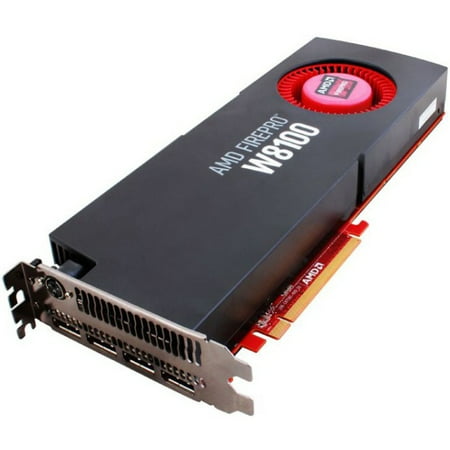 AMD FirePro W8100 Graphic Card - 8 GB GDDR5 - PCI Express 3.0 x16 - Full-length/Full-height - Dual Slot Space Required - 512 bit Bus Width - Fan Cooler - DirectX 12, OpenGL 4.4, OpenCL 2.0 - 4 x