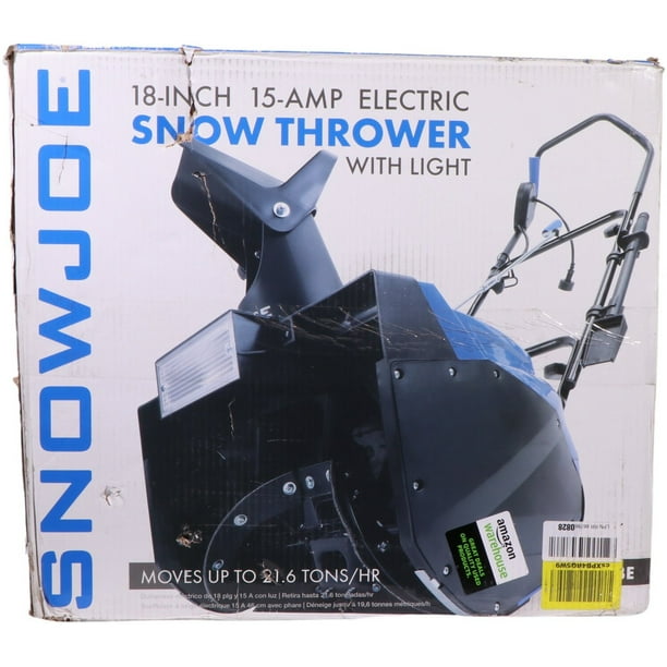 Snow Joe SJ623E Electric Single Stage Snow Thrower, 18Inch, 15 Amp