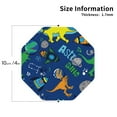 thumbnail image 3 of Disketp Dinosaur In Space Funny Coasters,4 Pcs Leather Coasters With Holder, Perfect Housewarming Hostess Gifts,Protect Furniture From Water Marks Scratch, 3 of 9