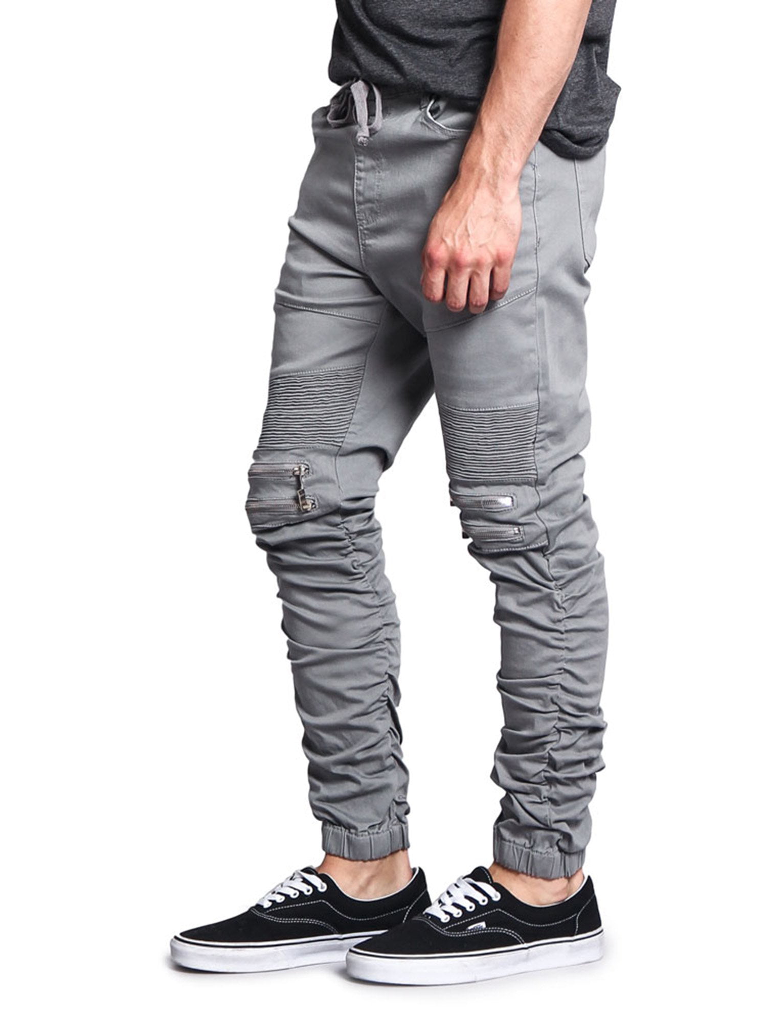  HANGJIA Men's Pants Solid Velour Jogger Sweatpant