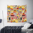 thumbnail image 6 of Balery Cars Pattern Tapestry 60x51 Inches - Large Wall Hanging Tapestry for Bedroom, Living Room, Dorm Decor - Artistic and Aesthetic Room Decor, 6 of 9