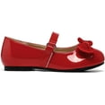 thumbnail image 2 of Kushyshoo Girl's Red Ballet Flats Soft Mary Jane Dress Party Shoes Non-Slip 12M, 2 of 6