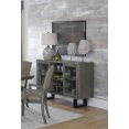 thumbnail image 1 of Topline Home Furnishings Serveur bicolore gris, 1 of 2