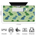 thumbnail image 5 of Long Mouse Pads for Desk,Green Dinosaurs Bones Pattern Desk Mats on Top Of Desks, Desk Mouse Pad Extra Large with 3mm Non-Slip Base and Stitched Edge for Gaming,Office,Work,Home 47.3"x23.6", 5 of 6