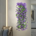 thumbnail image 2 of Artificial Lily Flower Garland Purple Silk Fake Floral Vines for Wedding Home Party Decor 31 Inch, 2 of 7