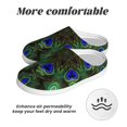 thumbnail image 6 of Goofa Peacock Feathers Print Womens Mens Cotton Lightweight House Slippers , Washable Home Slippers,Indoor Comfy Bedroom Cozy Slippers-39/40, 6 of 7