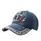thumbnail image 4 of Gorra de béisbol de mezclilla con diseño de corona de diamantes de imitación para adultos, 4 of 4